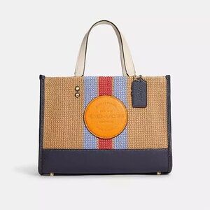 New Coach Multicolor Dempsey Carryall Bag With Coach Patch